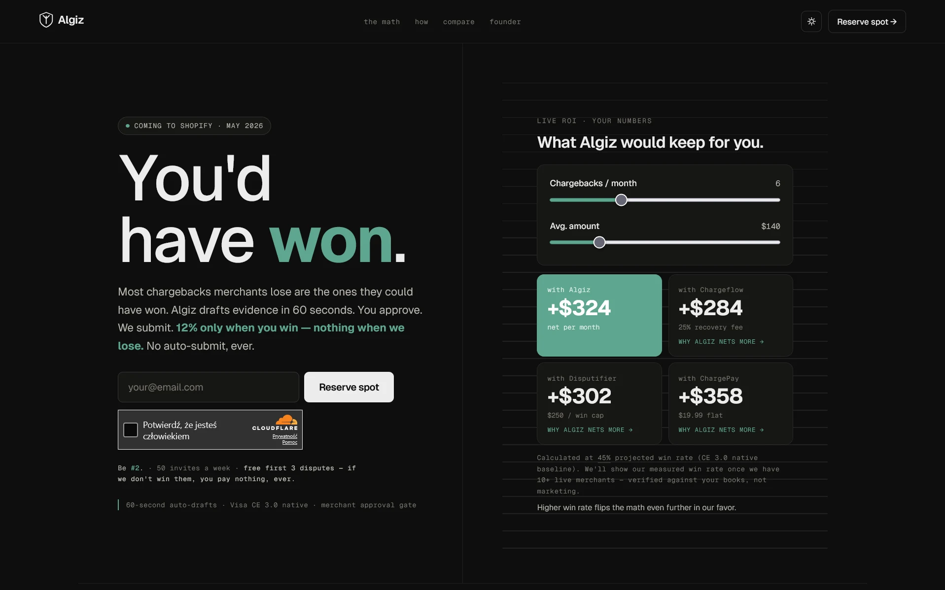 Algiz — AI Chargeback Defender for Shopify